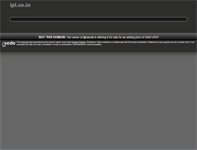 Tablet Screenshot of ipl.co.in